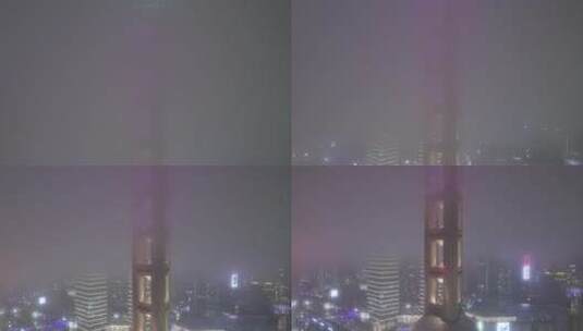 上海陆家嘴东方明珠城市风光高清在线视频素材下载
