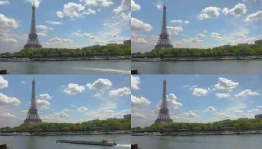埃菲尔铁塔的景观高清在线视频素材下载