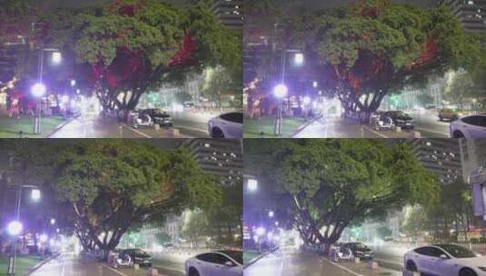 温州信河街夜景高清在线视频素材下载