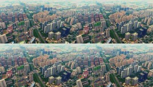 河南郑州房地产城市航拍高楼高清在线视频素材下载