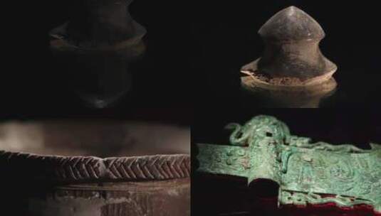 河北古代青铜器合集高清在线视频素材下载