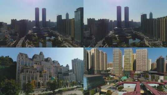 贵阳市地标建筑航拍高清在线视频素材下载