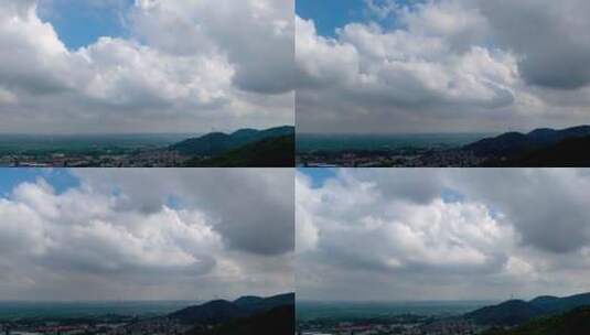 暴雨来临前的杭州城市延时摄影高清在线视频素材下载
