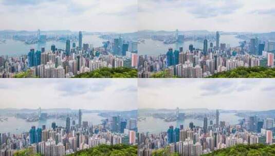 香港CBD_香港国际金融中心IFC延时高清在线视频素材下载