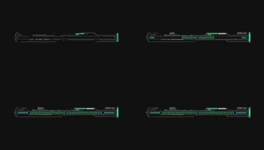 科技未来加载用进度条HUD特效合成高清在线视频素材下载