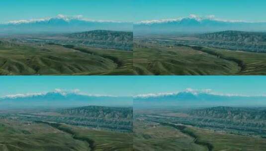 新疆西白杨沟自然风光高清在线视频素材下载