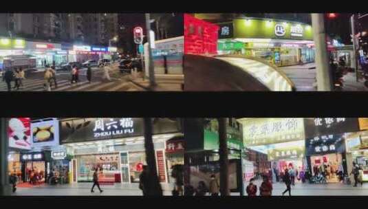 道路行人斑马线江南西商业街高清在线视频素材下载