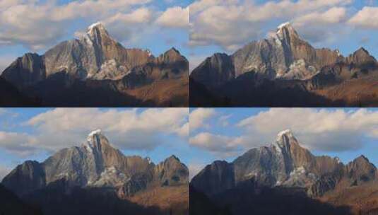 四姑娘山风景高清在线视频素材下载