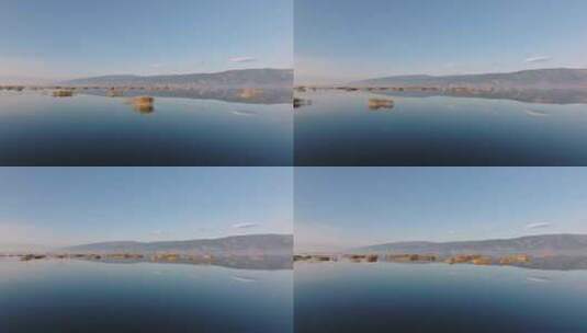 航拍自然高原湖泊高清在线视频素材下载