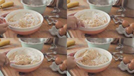 烘焙甜品制作过程高清在线视频素材下载
