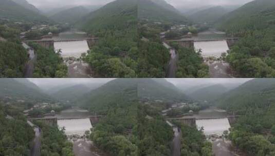 雨后泰山，悬崖飞瀑，高山流水，高清在线视频素材下载