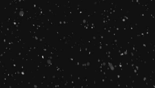 大雪纷飞 暴风雪 大雪【黑色背景素材】高清在线视频素材下载