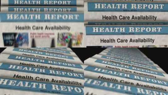 保健可用性报纸印刷媒体高清在线视频素材下载