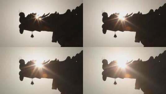 扎实伦布寺的脊兽高清在线视频素材下载