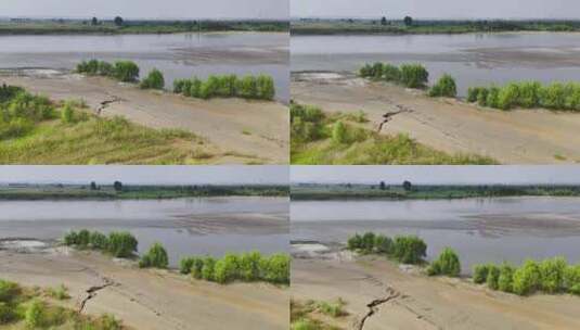 黄河生态湿地保护环境高清在线视频素材下载