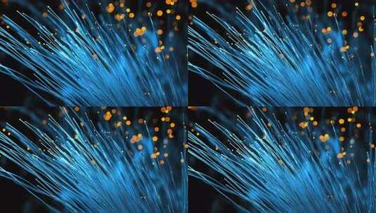 科技光纤信息传输数据动感光线线条粒子背景高清在线视频素材下载
