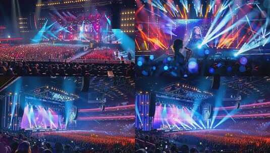演唱会现场 乐队明星歌手演出 舞台 表演高清在线视频素材下载