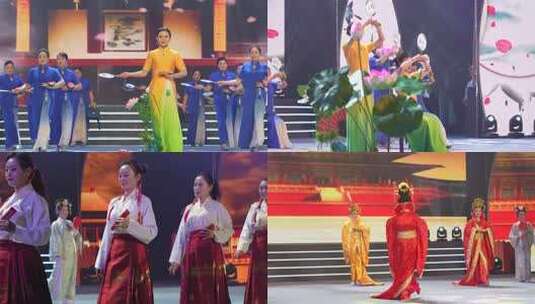 舞台古典舞表演高清在线视频素材下载