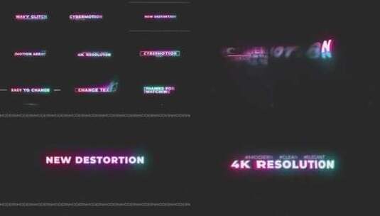 动感炫酷波浪文字标题动画展示AE模板高清AE视频素材下载