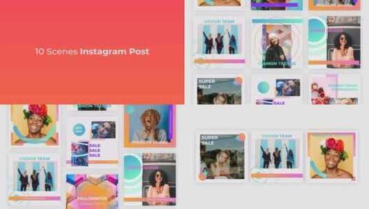 简约Instagram照片故事展示AE模板高清AE视频素材下载