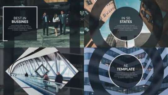 创意动感商业幻灯片企业宣传展示AE模板高清AE视频素材下载