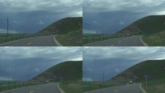 草原公路风景高清在线视频素材下载