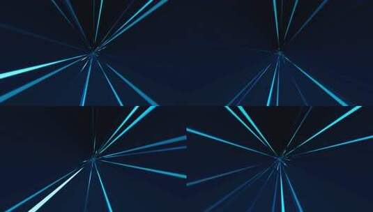 蓝色光线隧道线条带通道高清在线视频素材下载