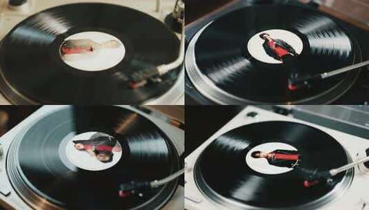 黑胶唱片播放素材高清在线视频素材下载