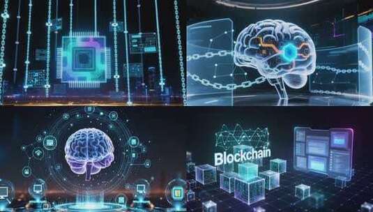 区块链与AI科技融合（合集）高清在线视频素材下载
