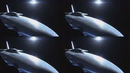 太空中的科幻宇宙飞船高清在线视频素材下载