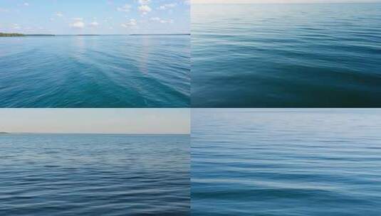 平静海面自然景观高清在线视频素材下载