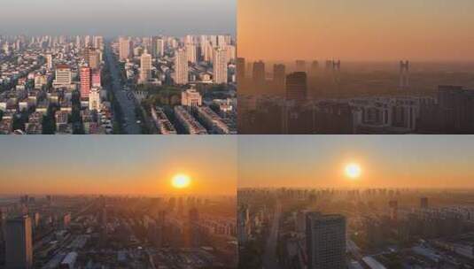 清晨的济宁高清在线视频素材下载