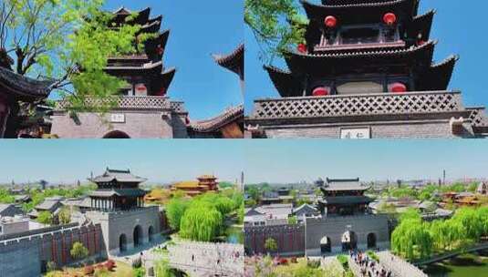 古风古建筑景观画面高清在线视频素材下载