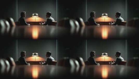 商务洽谈合作共赢会议室交流高清在线视频素材下载