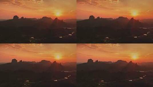 韶关丹霞山航拍0177高清在线视频素材下载