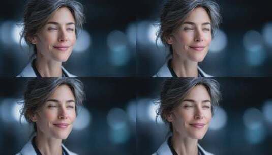 专注且自信的女医生展望未来高清在线视频素材下载