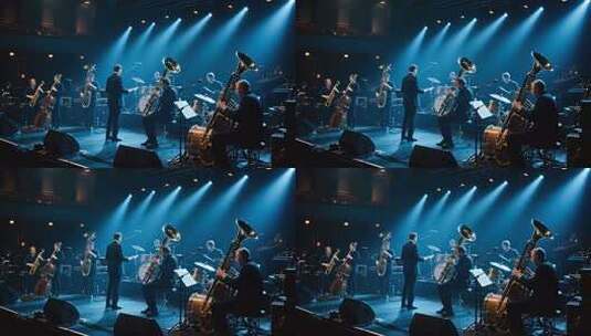 乐队舞台演奏素材高清在线视频素材下载