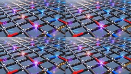 科技感网络线路3D画面高清在线视频素材下载