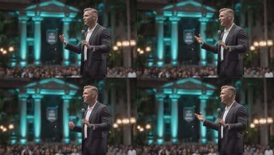 演讲者激励观众实现个人成长高清在线视频素材下载