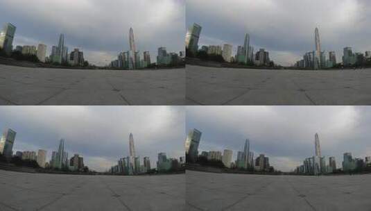 深圳市中心市民中心延时高清在线视频素材下载