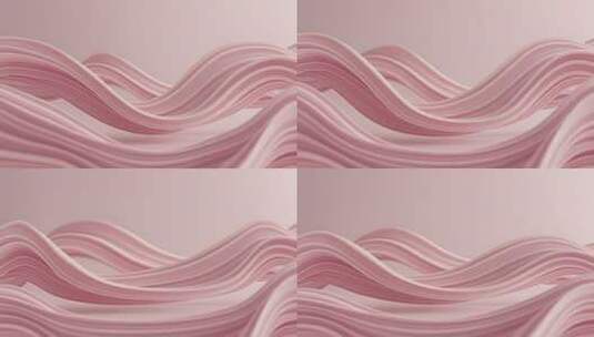 粉色波浪3D渲染素材高清在线视频素材下载