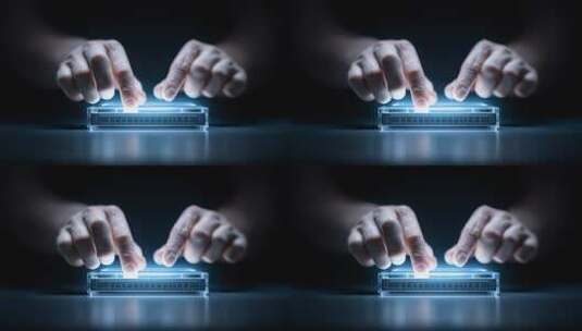 指尖科技触碰未来智能设备高清在线视频素材下载