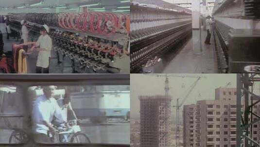 改革开放 80年代服装家电市场高清在线视频素材下载