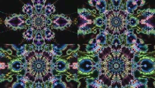 彩色对称几何光影素材高清在线视频素材下载