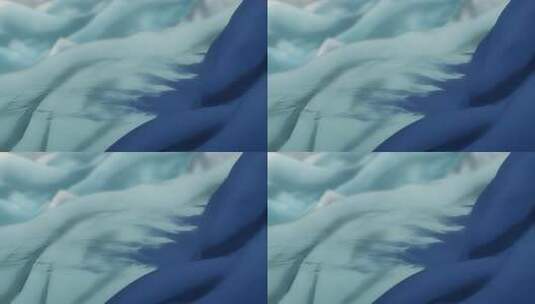 蓝色布料飘动素材高清在线视频素材下载