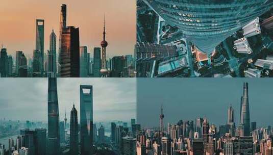 2025上海中心大厦最强航拍合集高清在线视频素材下载