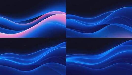 蓝色动感波浪背景素材高清在线视频素材下载