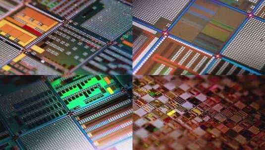 4k高科技工业制造晶圆芯片高清在线视频素材下载