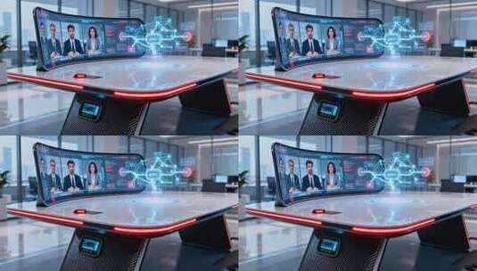 商务人士视频会议场景高清在线视频素材下载
