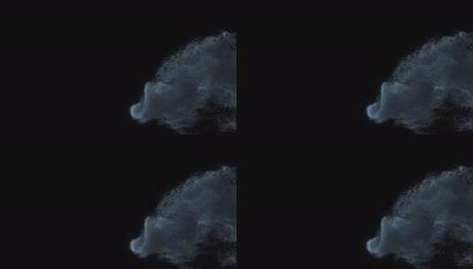 黑色背景粒子特效素材高清在线视频素材下载